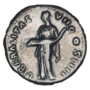 Alternative view of Antoninus Pius AR Denarius - LIBERALITAS VII